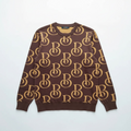B Luxury Knitted Sweater Brown/Wheat