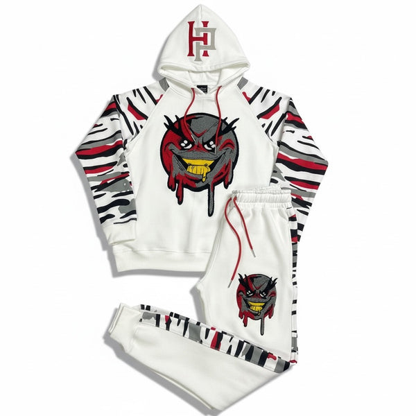 Hater Proof Drip Face jogger set Red/Grey/White/Black