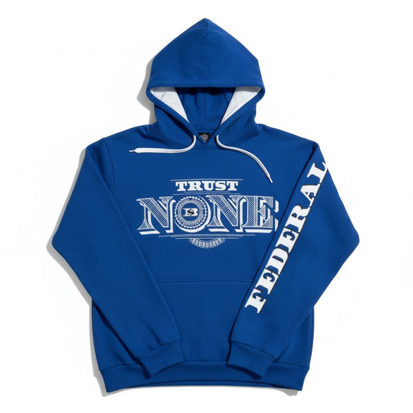 Trust None Hoody Royal/White